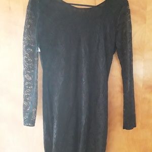Black lace dress